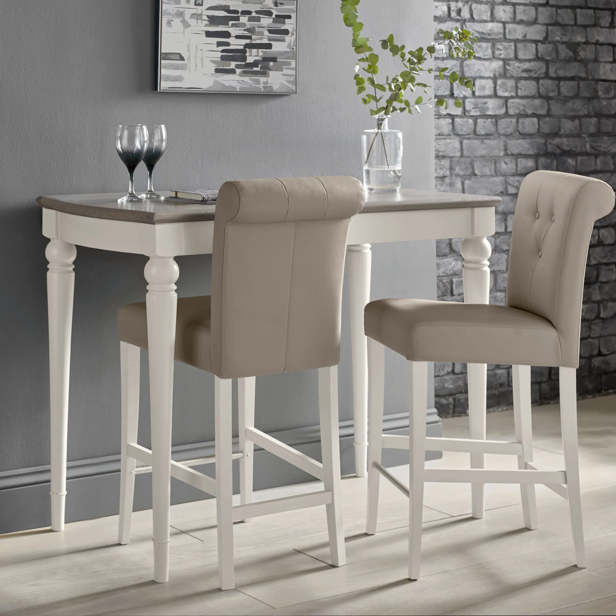 MARLAY BARSTOOL - DARK GREY FABRIC - Image 4