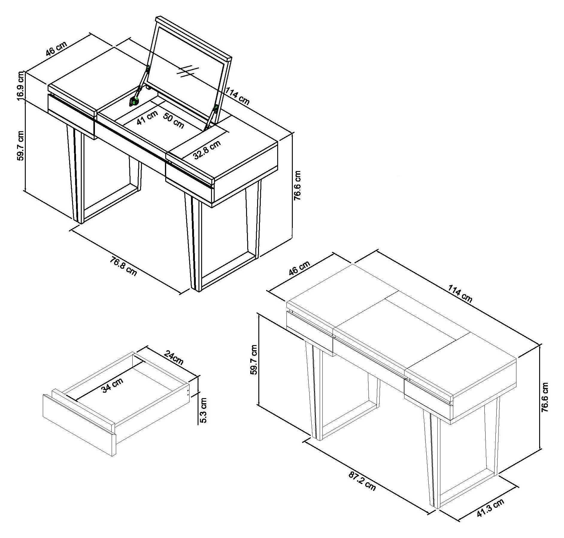 MUNICH DRESSING TABLE - Image 2