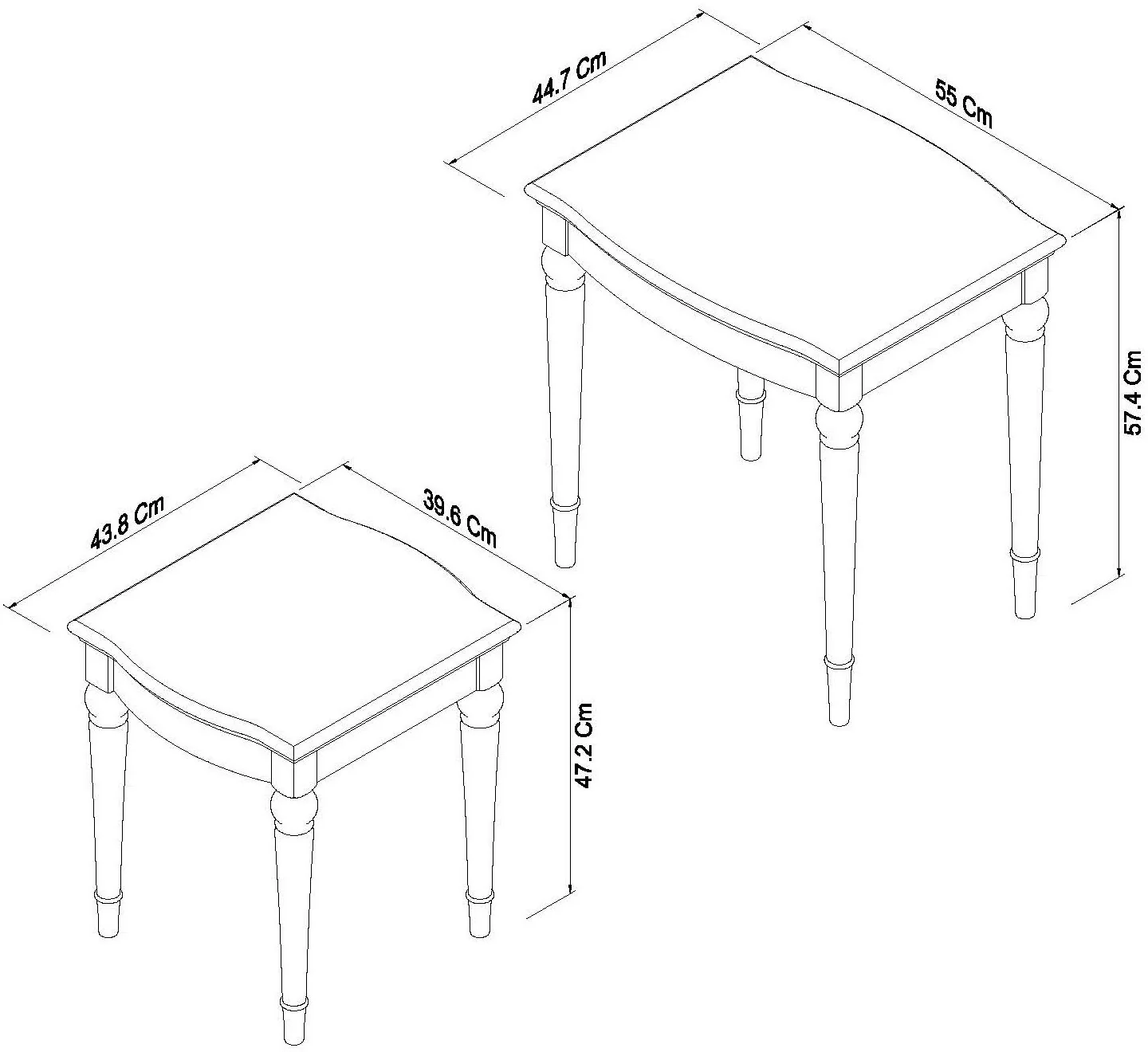 PHUKET NEST OF LAMP TABLE - Image 2