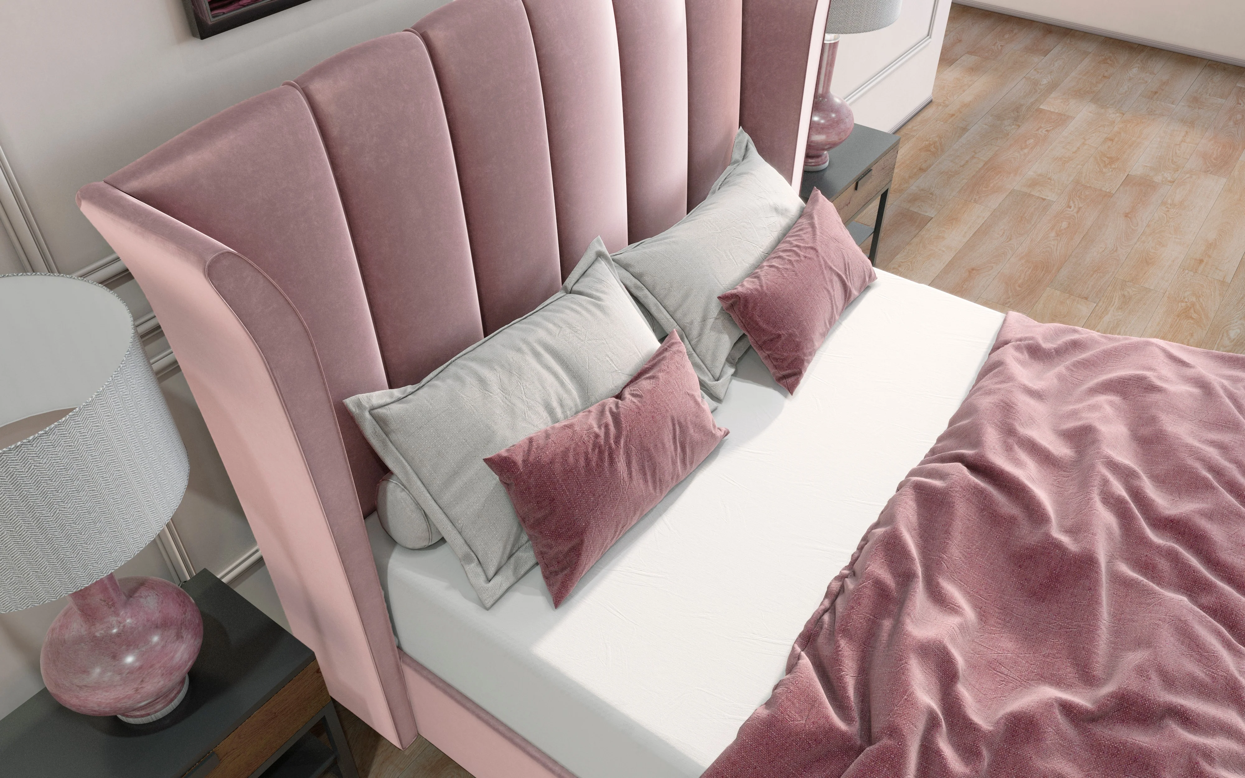 ROCHELLA 5FT BEDFRAME MANUAL OTTOMAN - Image 4